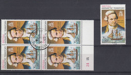 British Antarctic Territory (BAT) 1978 James Cook "Resolution" 1v + 1v Bl Of 4 Used (53382) - Gebraucht