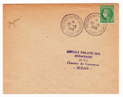Lettre 1948 Cérès De Mazelin Tricentenaire Du Rattachement De Sedan Ardennes - Cartas & Documentos