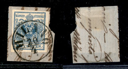 Antichi Stati Italiani - Lombardo Veneto - 1855 - 45 Cent (12) Usato Su Frammento - Milano 20/4 - Unclassified
