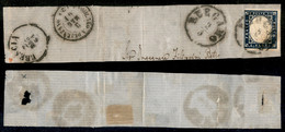 Antichi Stati Italiani - Lombardo Veneto - Bergamo (P.ti 5) - 20 Cent (15D - Sardegna) Su Frammento Di Lettera Per Bresc - Unclassified