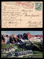 Antichi Stati Italiani - Territori Italiani D'Austria - Schlernhauser (in Rosso - P.ti 3) - Cartolina Panoramica Per Per - Autres & Non Classés