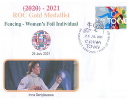 (VV 21 A) 2020 Tokyo Summer Olympic Games - ROC (Russia) Gold Medal - 25-7-2021 - Fencing Women's Foil - Eté 2020 : Tokyo