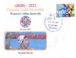 (VV 21 A) 2020 Tokyo Summer Olympic Games - Canada Gold Medal - 26-7-2021 - Women's 100m Butterfly - Verano 2020 : Tokio