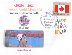 (VV 21 A) 2020 Tokyo Summer Olympic Games - Canada Gold Medal - 26-7-2021 - Women's 100m Butterfly - Verano 2020 : Tokio