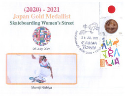 (VV 21 A) 2020 Tokyo Summer Olympic Games - Japan - Gold Medal - 26-7-2021 - Women's Skateboarding - Eté 2020 : Tokyo