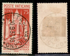 Vaticano - 1936 - 75 Cent Stampa Cattolica (51) - Usato (120) - Other & Unclassified