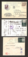Vaticano - 1942/1945 - Due Cartoline E Una Busta Per L'estero - Da Esaminare - Other & Unclassified