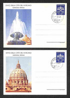 Vaticano - Cartoline Postali - 1949 - 13 Lire Vedute II Tiratura (C8-1/2) - Due Diverse FDC 1.3.1949 (100) - Other & Unclassified