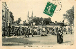 Châteauroux * La Place St Fiacre * Marché Marchands Foire - Chateauroux