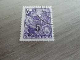 Deutsche Demokratische Republik - Famille - Val 6 - Lilas - Surchargé 5- Oblitéré - Année 1954 - - Gebraucht