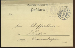1902 KAISERL.DEUTSCHES POSTAMT RUHRORT, Gebühren Kaiserliches Telegraphen=Post=Amt - Lettres
