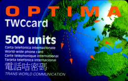 SCHEDA TELEFONICA PHONECARD OPTIMA TWCCARD 500 UNITS 7128 - Pubbliche Tematiche