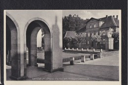 AK Ansichtskarte Vom 30.1.39 Von Landstuhl (Pfalz) Mit Partie Am Kriegerdenkmal - 6 Pfg Hindenburg - Landstuhl
