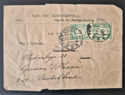 NETHERLANDS 1923 - Enveloppe With 2x 5c - Cartas & Documentos