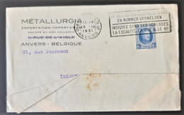 BELGIUM 1931 - Enveloppe With 1F75 - Lettres & Documents