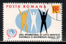Romania 1971 Mi# 2907 Used - Intl. Year Against Racial Discrimination - Oblitérés
