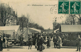 Châteauroux * La Place Gambetta * Marché Foire Marchands - Chateauroux