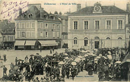 Châteauroux * Place Et Hôtel De Ville * Mairie * Fête Défilé * épicerie Parisienne Félix Potin - Chateauroux