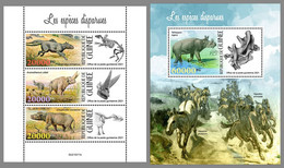 GUINEA REP. 2021 MNH Extincts Species Ausgestorbene Tiere Especes Disparues M/S+S/S - IMPERFORATED - DHQ2131 - Vor- U. Frühgeschichte