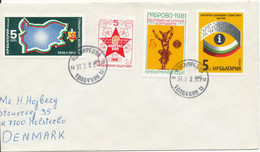 Bulgaria Cover Sent To Denmark 27-2-1983 - Covers & Documents