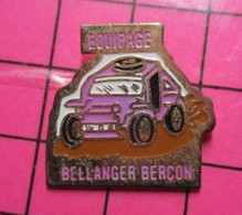 313c Pin's Pins / Beau Et Rare / THEME : AUTOMOBILES / RALLYE BUGGY ROSE EQUIPAGE BELLANGER BERçON - Rallye