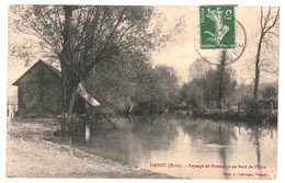 CPA   Carte Postale France-Dangu Paysage Printanier Au Bord De L'Eure 1913  -VM35148 - Dangu