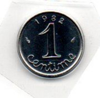 1 Centime 1982 Scellée FDC - Other & Unclassified