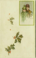 BUSI SIGNED 1910s POSTCARD - KIDS & MISTLETOE - EDIT DELL'ANNA E GASPERINI N.500M/1 (BG1639) - Busi, Adolfo