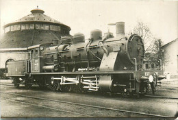 EST Locomotive N°4009 Série 12 * Carte Photo * Ligne Chemin De Fer Train Machine Gare Dépôt - Eisenbahnen