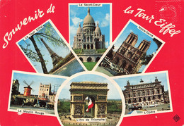 PARIS : SOUVENIR DE LA TOUR EIFFEL - MULTIVUES - Tour Eiffel