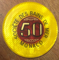 98 MONACO MONTE-CARLO CASINO SOCIÉTÉ DES BAINS DE MER JETON 50 FRANCS N° 22172 TOKENS COINS CHIPS - Casino