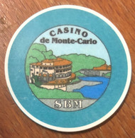 98 MONACO MONTE-CARLO CASINO SOCIÉTÉ DES BAINS DE MER JETON TOKENS COINS CHIPS GAMING - Casino