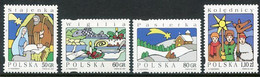 POLAND 1997 Christmas MNH / **  Michel 3680-85 - Unused Stamps
