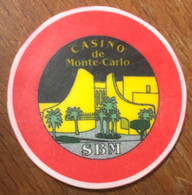 98 MONACO MONTE-CARLO CASINO SOCIÉTÉ DES BAINS DE MER JETON TOKENS COINS CHIPS GAMING - Casino