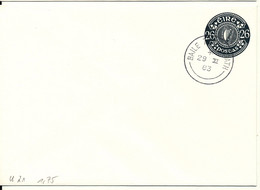 Ireland Postal Stationery Cover 29-11-1983 - Postwaardestukken