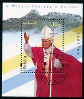 POLAND 1997 Papal Visit Used.  Michel Block 130 - Oblitérés
