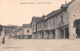 NAJAC - Rue Des Arcades - Café De La Paix - Najac