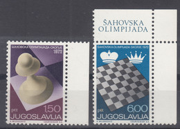 Yugoslavia 1972 Chess Mi#1472-1473 Mint Never Hinged - Unused Stamps