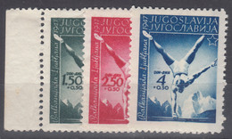 Yugoslavia Republic, Sport 1947 Mi#524-526 Mint Never Hinged - Unused Stamps