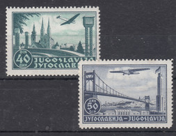 Yugoslavia Kingdom, Airmail 1940 Mi#426-427 Mint Never Hinged - Nuevos