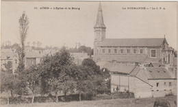 Orne : Env. De Flers : ATHIS  De L ' ORNE :  église Et  Bourg - Athis De L'Orne