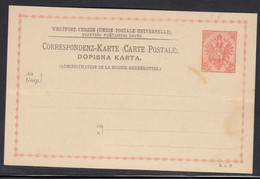 Austria Occupation Of Bosnia, Mint Postal Card - Lettres & Documents