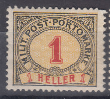 Austria Feldpost Occupation Of Bosnia 1904 Porto Mi#1 Mint Hinged - Ungebraucht