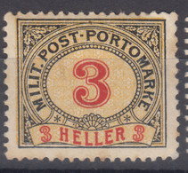 Austria Feldpost Occupation Of Bosnia 1904 Porto Mi#3 Mint Hinged - Neufs