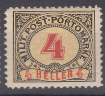 Austria Feldpost Occupation Of Bosnia 1904 Porto Mi#4 Mint Hinged - Unused Stamps