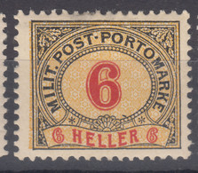 Austria Feldpost Occupation Of Bosnia 1904 Porto Mi#6 Mint Hinged - Nuovi