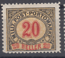 Austria Feldpost Occupation Of Bosnia 1904 Porto Mi#11 Mint Hinged - Nuovi