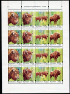 POLAND 1996 European Bison Sheetlet MNH / **  Michel 3629-32 Kb - Neufs