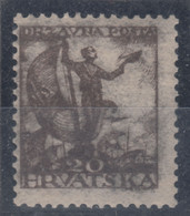 Yugoslavia, Kingdom SHS, Issues For Croatia 1919 Mi#92 B, Perforation 12 1/2 On Oily Paper, Mint Never Hinged - Neufs