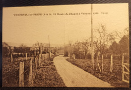 Carte Postale Ancienne - Verneuil Sur Seine - 29 Route De Chapet à Verneuil 1928 GM-50 - Verneuil Sur Seine